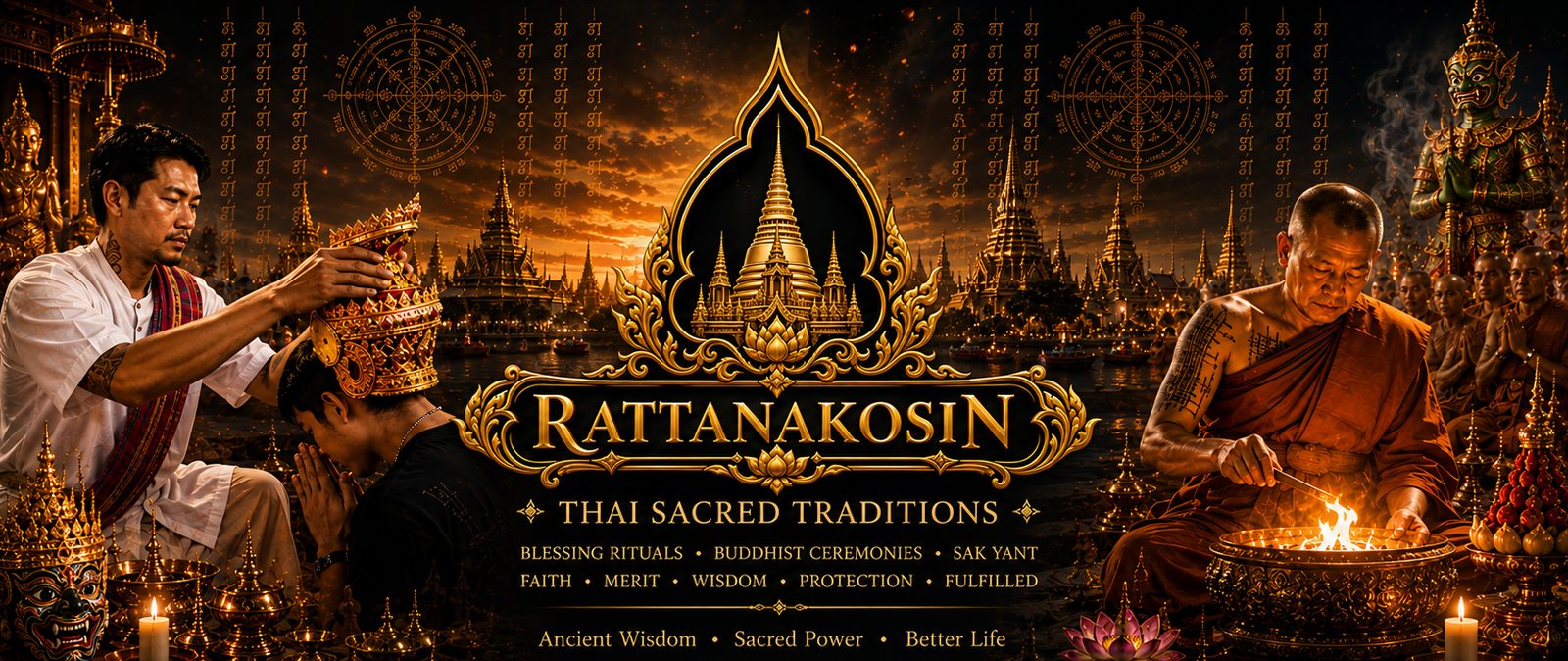 Rattanakosin — Thai Sacred Traditions: blessing rituals, Buddhist ceremonies and Sak Yant tattoos