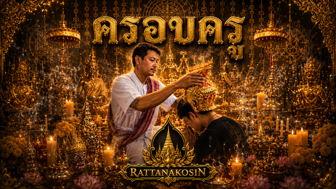 Ảnh minh hoạ nghi lễ Krob Kru (ครอบครู)
