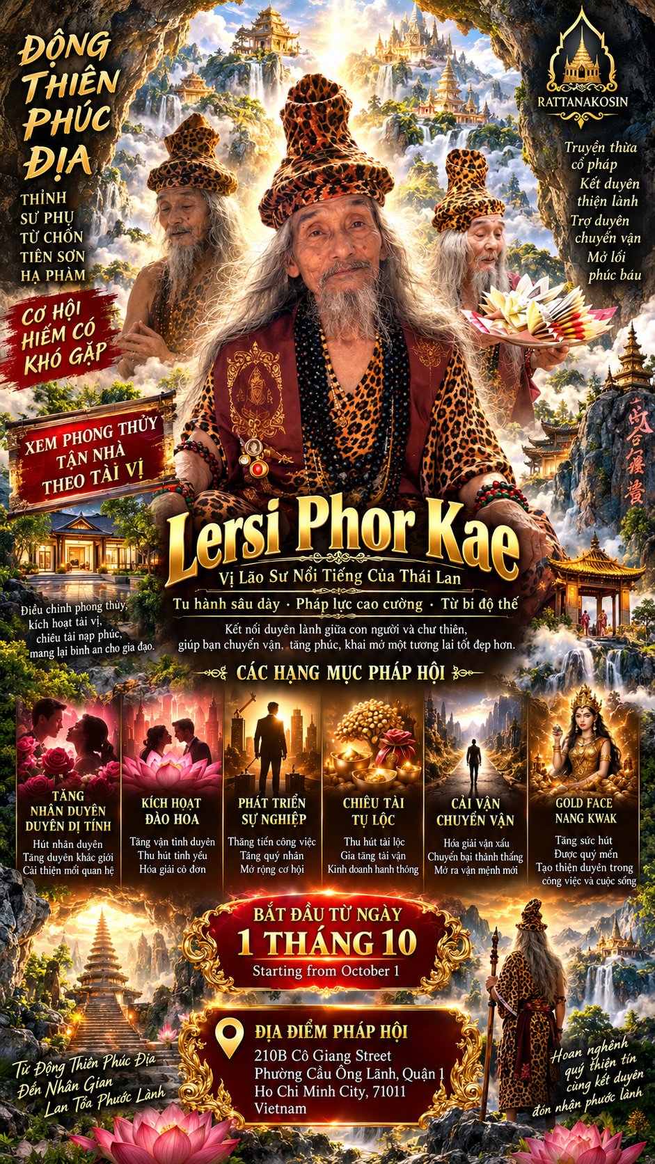 Pháp hội Lersi Phor Kae — bắt đầu từ ngày 1 tháng 10