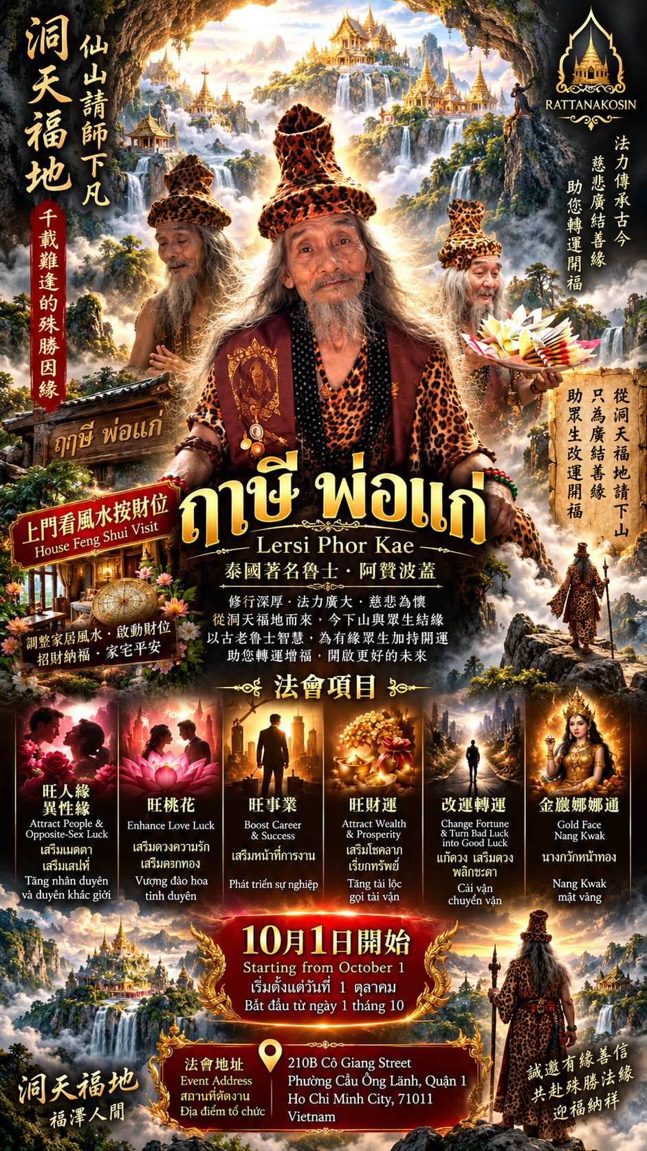 洞天福地 · 鲁士 Phor Kae 法会 · 10月1日开始