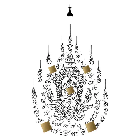 Na Thong — Yant Mặt Vàng — ยันต์พระลักษมณ์หน้าทอง